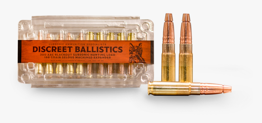 Discreet Ballistics 300 Aac Blackout 188gr Subsonic - 300 Blackout Discreet Ballistics, HD Png Download, Free Download