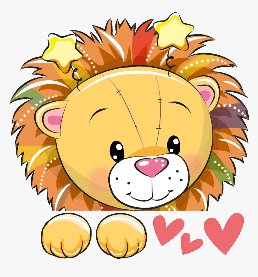 Cute Lions Drawings, HD Png Download, Free Download