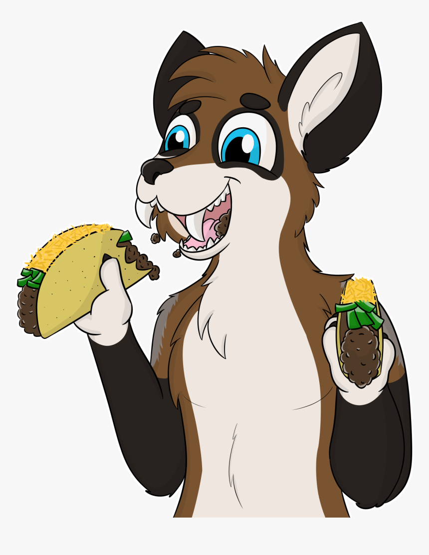 Double Handed Tacos - Cartoon, HD Png Download, Free Download