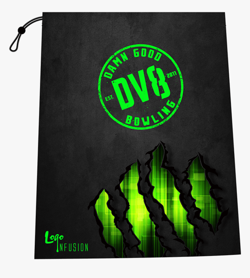 Dv8 Green Claw Grunge Shoe Bag - T Shirt Bowling Dv8, HD Png Download, Free Download