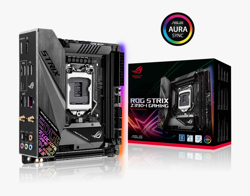 Asus Rog Strix Z390 I Gaming , Png Download - Asus Rog Strix Z390 I Gaming, Transparent Png, Free Download