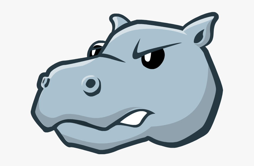 Clipart Mouth Hippo - Cartoon Hippo Opening Mouth, HD Png Download, Free Download