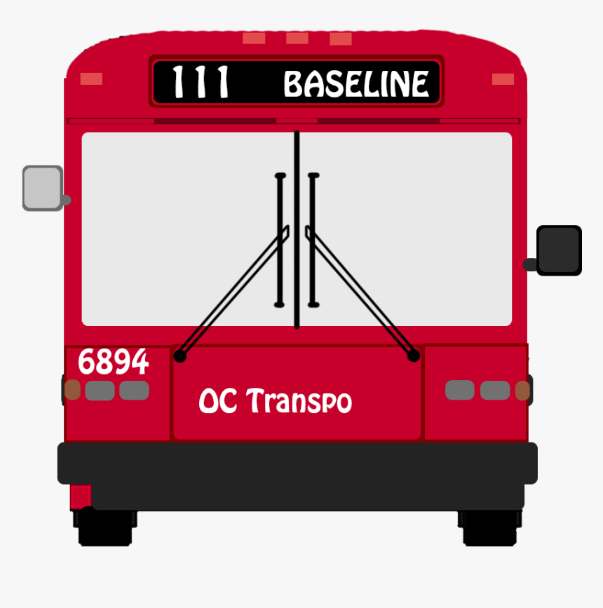 Oc Transpo Cartoon Bus, HD Png Download, Free Download