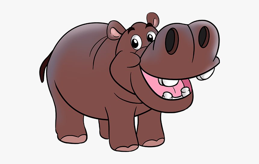 Drawing Hippopotamus Wild Animal - Wild Animals Hippo Cartoon, HD Png Download - kindpng Drawing Hippopotamus Wild Animal - Wild Animals Hippo Cartoon, HD Png Download - kindpng