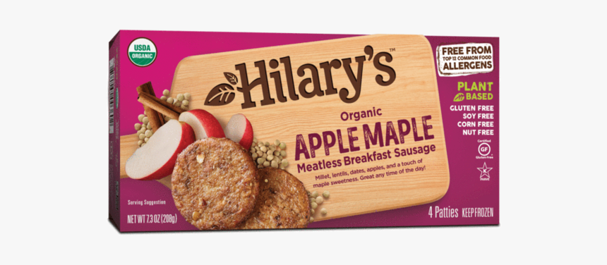 Hilary's Apple Maple Veggie Sausage, HD Png Download, Free Download