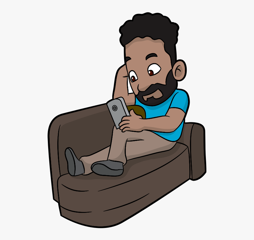 Black Cartoon With Beard, HD Png Download, Free Download
