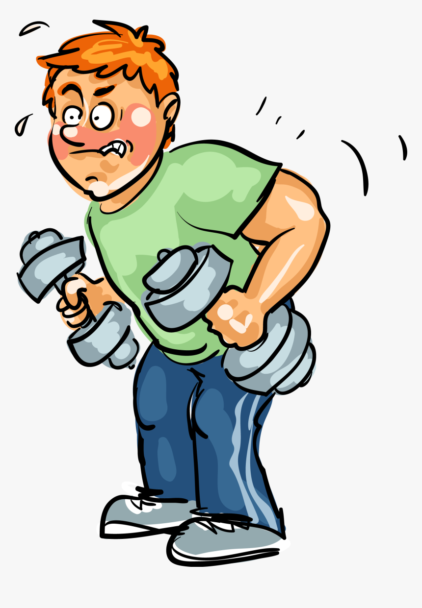 Transparent Muscle Arm Png - Weight Loss Boy Cartoon, Png Download, Free Download