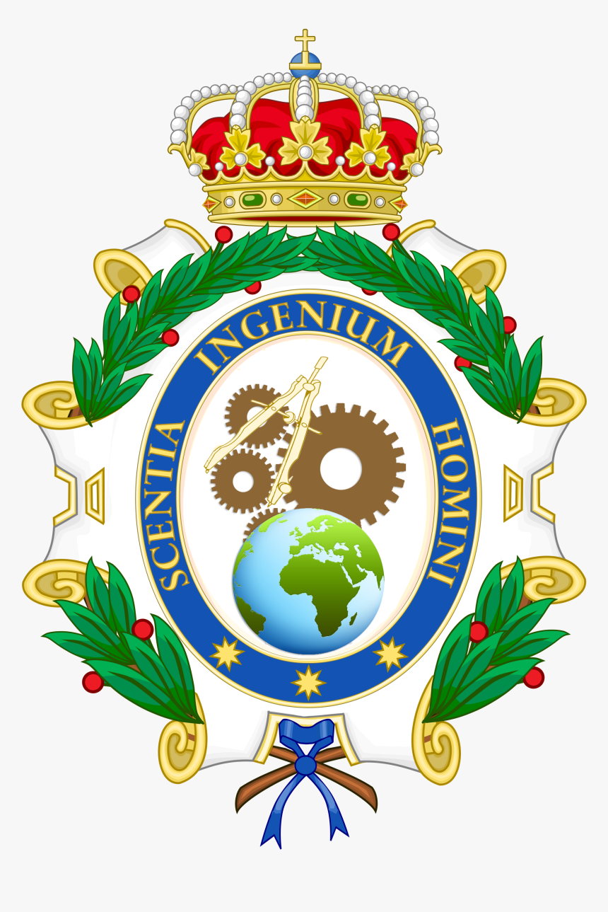 Coat Of Arms Of The Spanish Royal Academy Of Engineering - Royal Spanish Academy, HD Png Download, Free Download