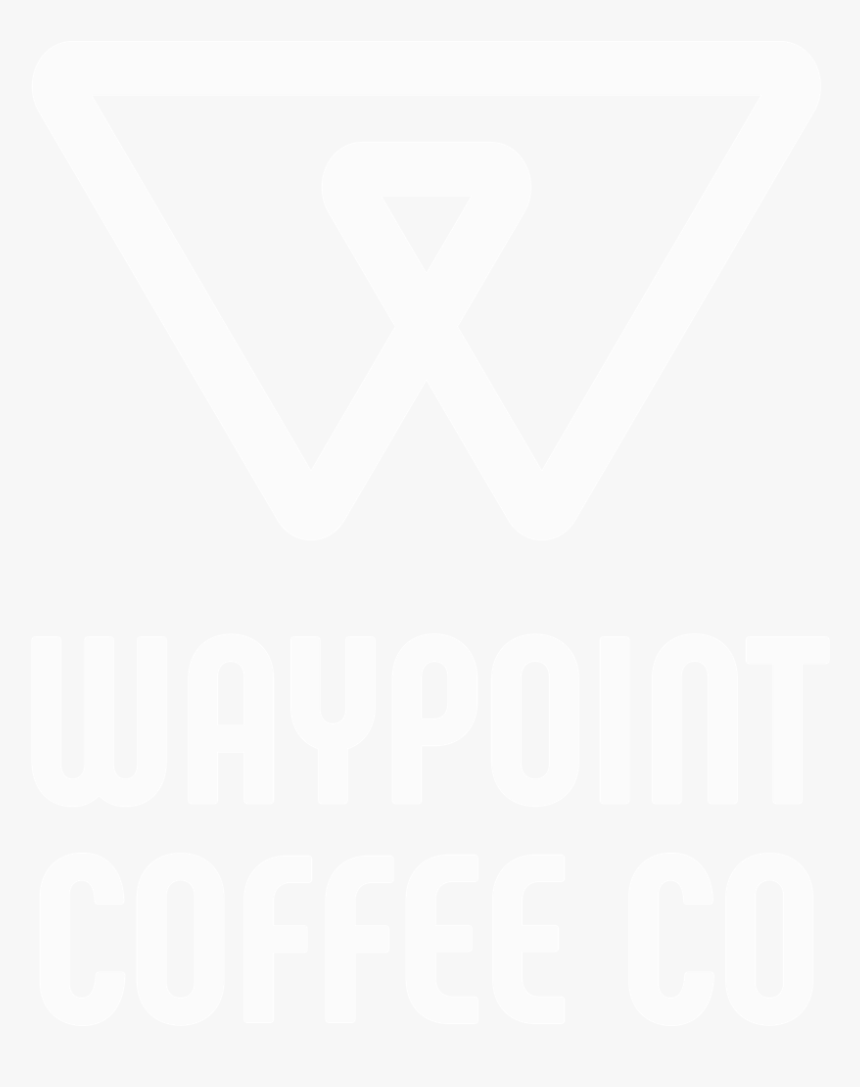 Waypoint Coffee Company Logo White St Johns Michigan, HD Png Download, Free Download