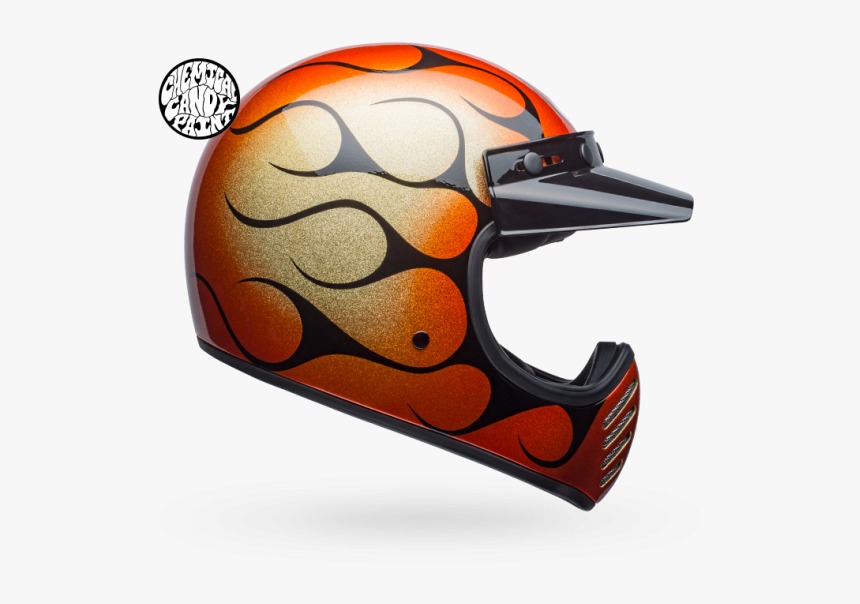 Bell Moto 3 Motorcycle Helmet - Bell Moto 3 Chemical Candy Flames, HD Png Download, Free Download