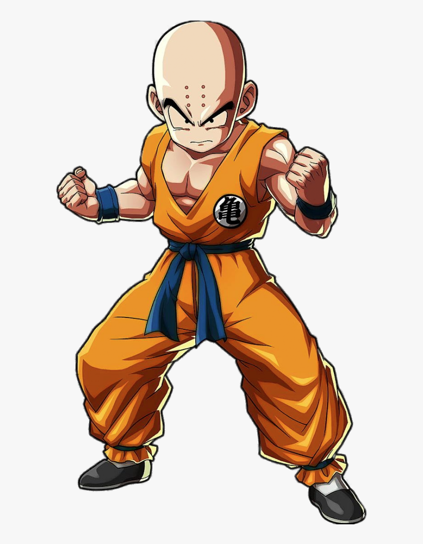 Dragon Ball Character Krillin Fighting Pose - Dragon Ball Fighterz Krillin, HD Png Download, Free Download