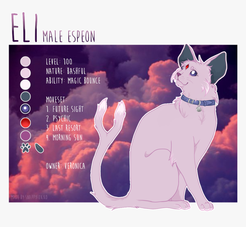 Pokemon Oc - Eli - Pokemon Oc Espeon, HD Png Download, Free Download