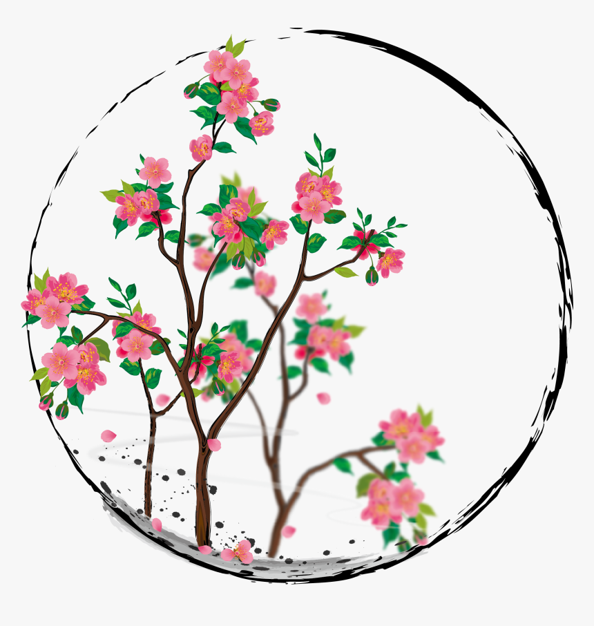 Pintado A Mano Flor Árboles Flores Png E Imagen Vectorial, Transparent Png, Free Download