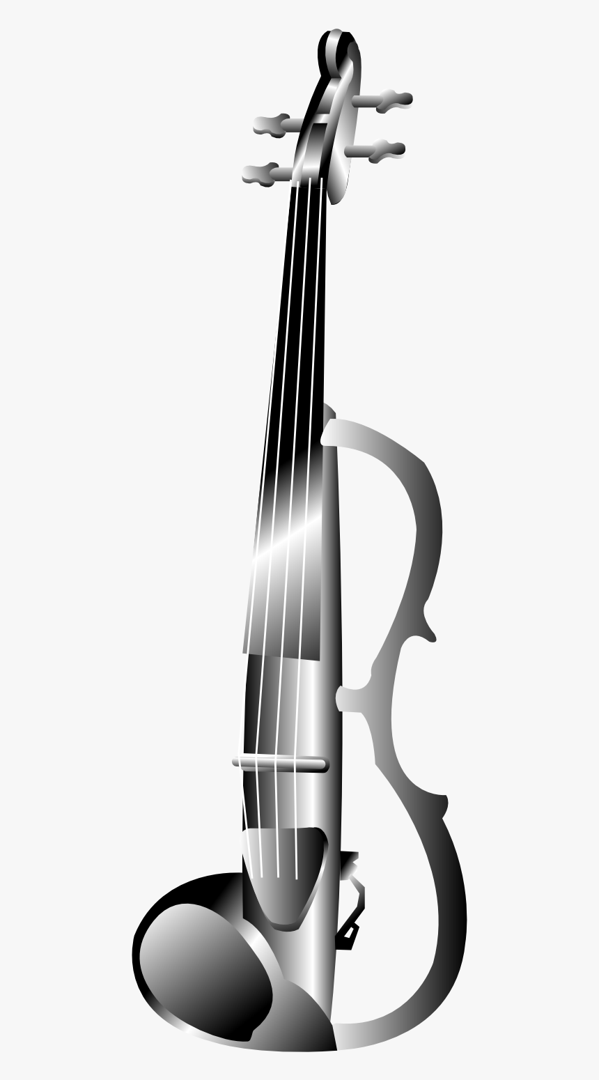 Violin Clip Art Black And White Clipart - Yamaha Silent Violin Png, Transparent Png, Free Download