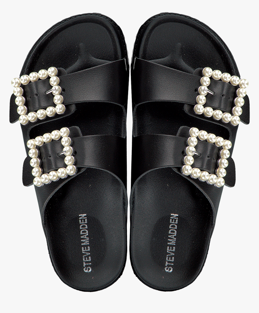 Black Steve Madden Flip Flops Nora Flat - Flip-flops, HD Png Download ...