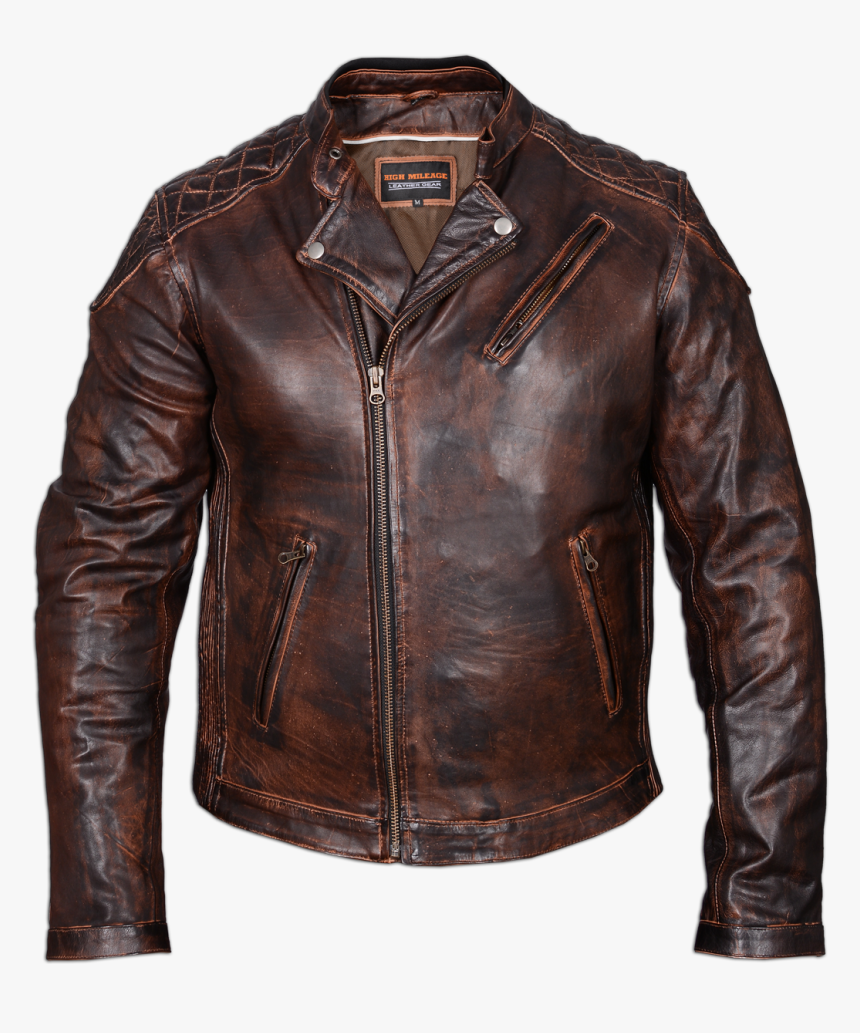 Leather Jacket Png - Mens Classic Leather Jacket, Transparent Png, Free Download