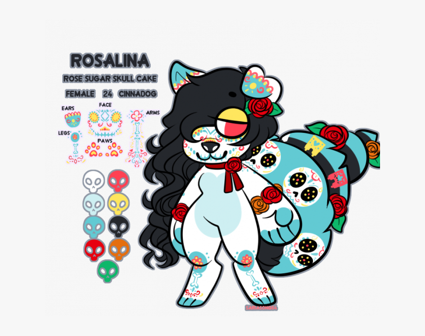 Chibi Sugar Skull Oc Rosalina Chibi Ref Sariasong64 - Png Chibi Inkling Girl, Transparent Png, Free Download