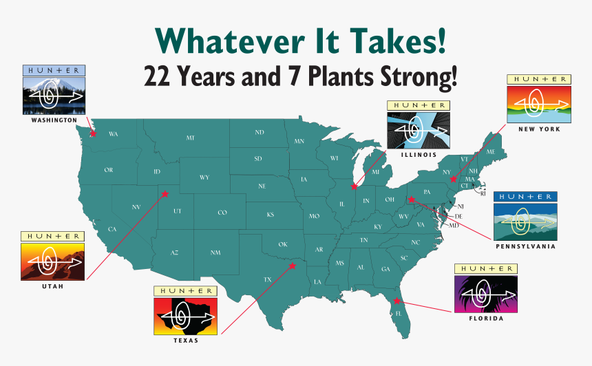 Hunter Plants Map - Employment Trends In Health Care, HD Png Download, Free Download