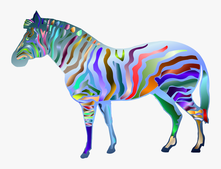 Prismatic Zebra - Portable Network Graphics, HD Png Download, Free Download