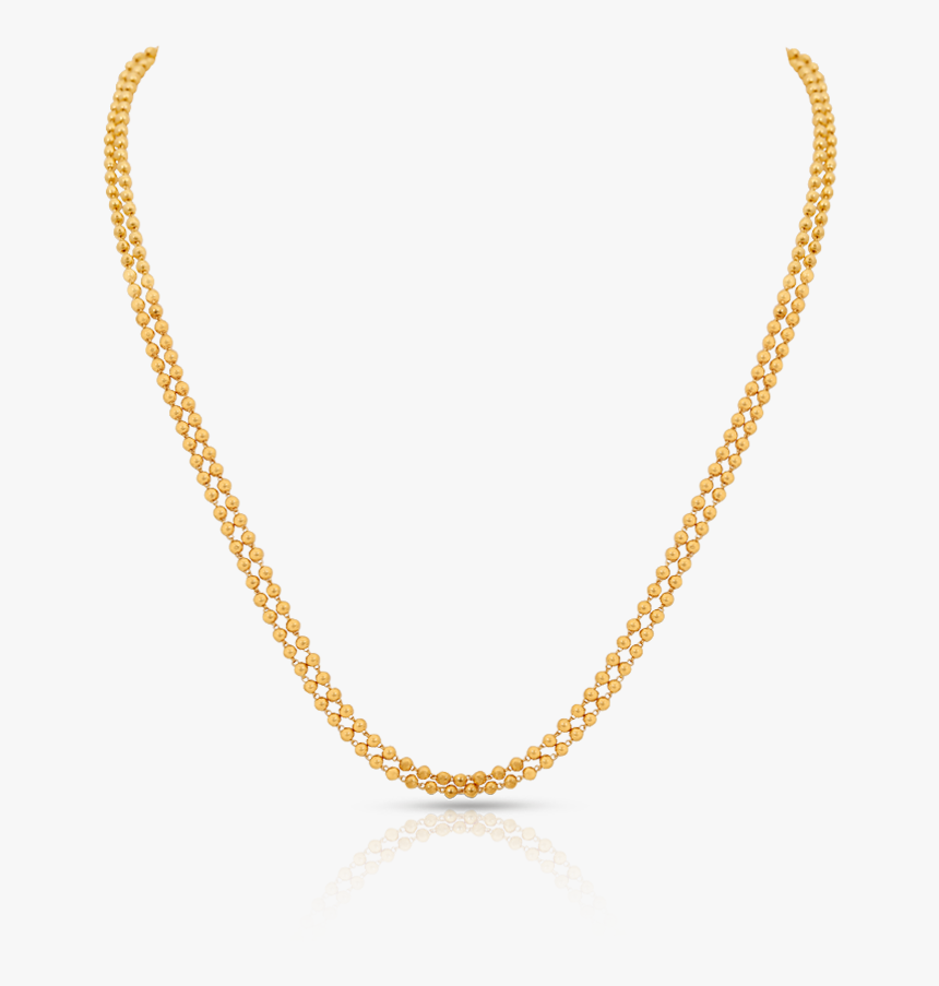 Alluring Gold Bead Chain - Necklace, HD Png Download, Free Download