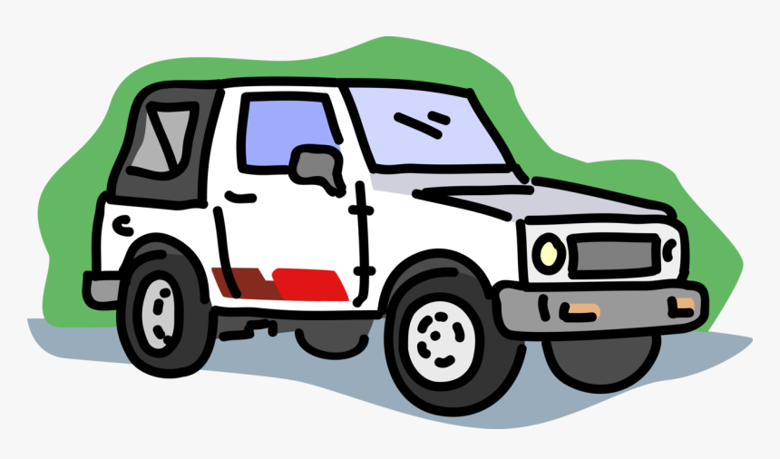 Vector Illustration Of Jeep Sports Utility Off-road, HD Png Download, Free Download