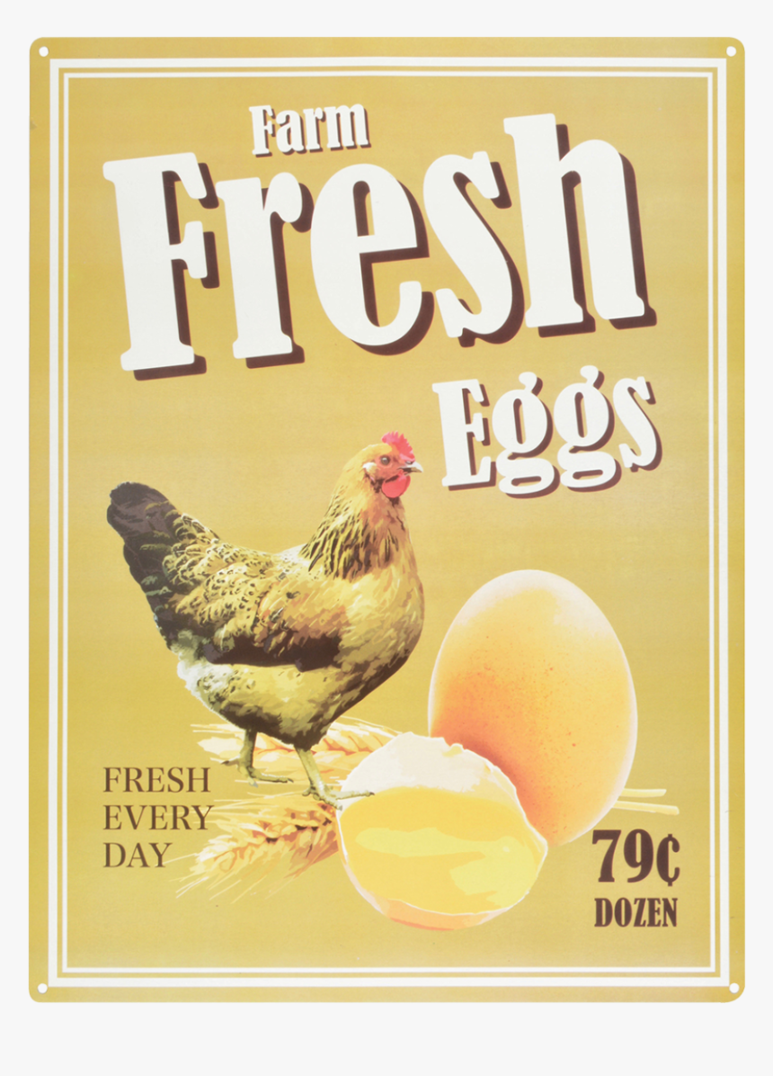 Ad Sign Fresh Eggs - Esschert Design Ng31 Garden Decor Metal Sign, HD Png Download, Free Download