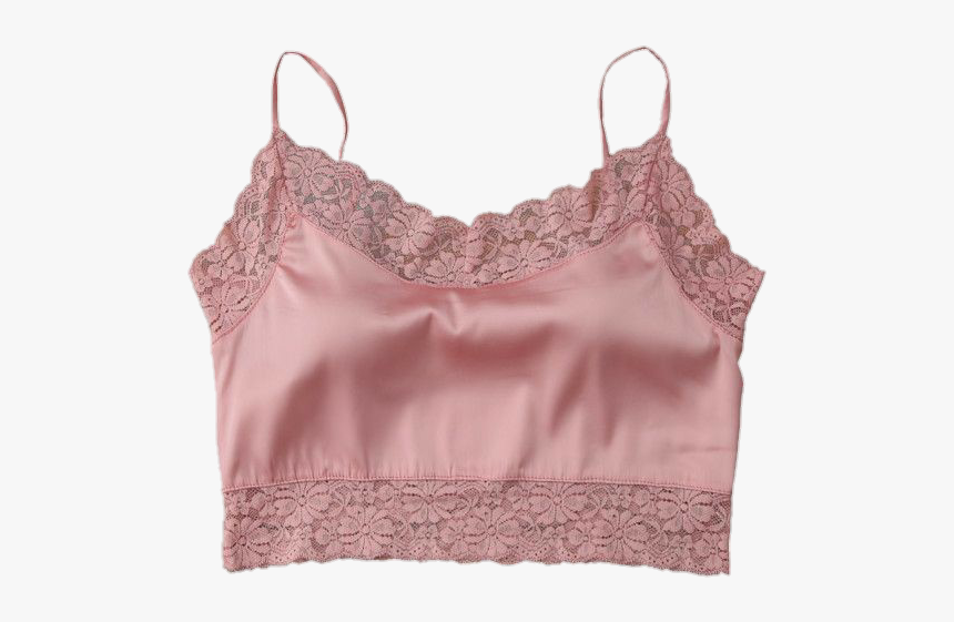 Image - Pink Satin Lace Top, HD Png Download, Free Download