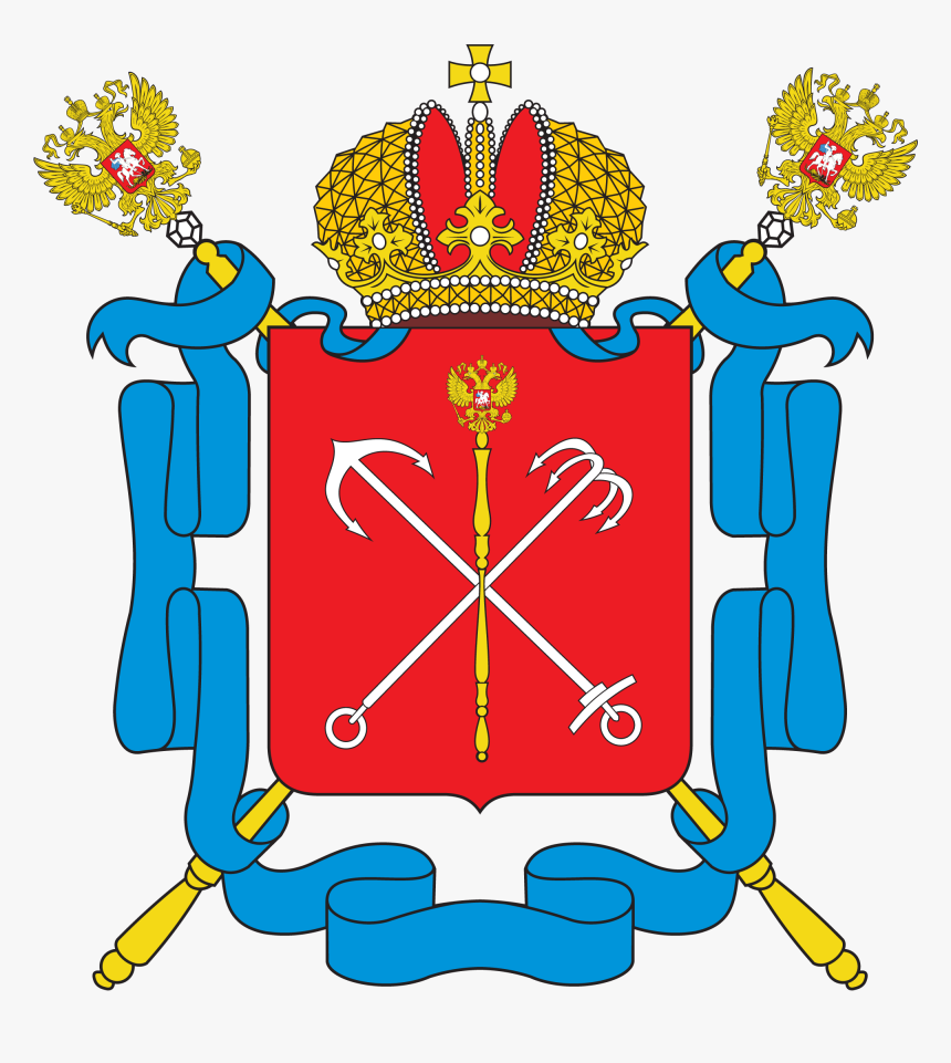 La Descripción Heráldica Del Escudo De Armas De San - Санкт Петербург Герб И Флаг, HD Png Download, Free Download