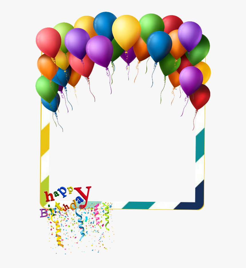 #marcos #cumpleaños #cuadro #happybirthday #birthday - Transparent Background Birthday Balloons, HD Png Download, Free Download