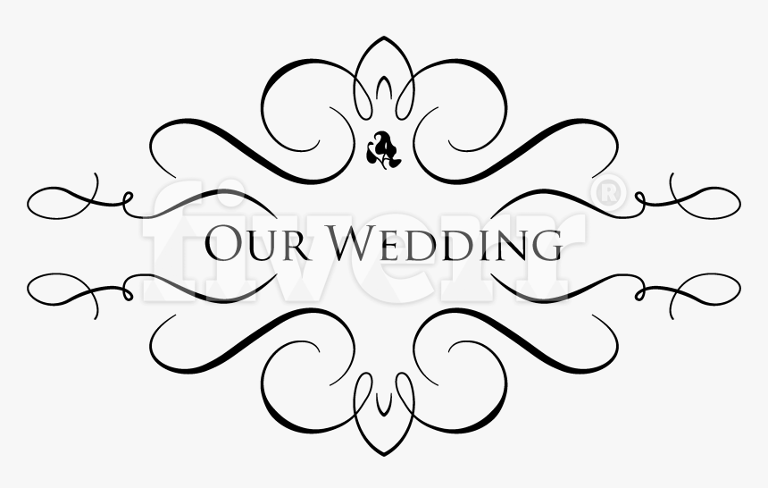 Design A Wedding Monogram Or Gobo Design Uttamm Transparent - Line Art, HD Png Download, Free Download