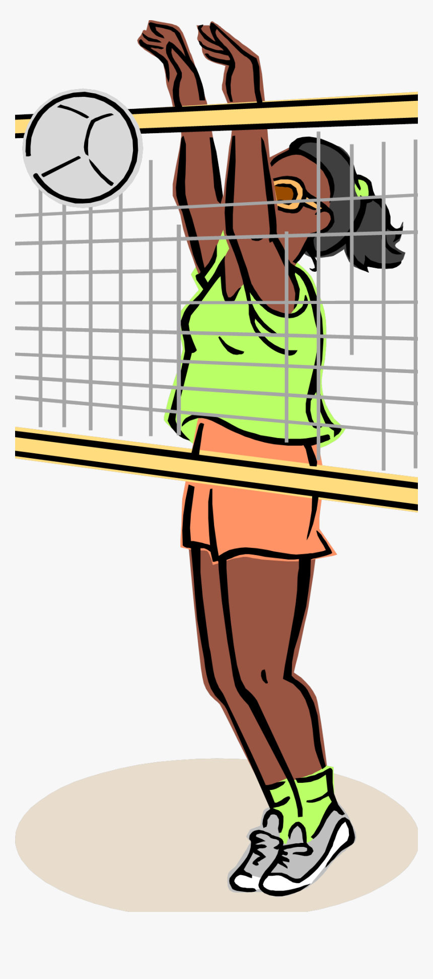 Volleyball - Cartoon, HD Png Download, Free Download