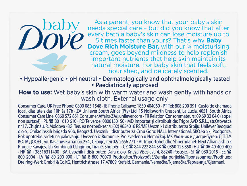 Baby Dove Baby Bar Incorrect Fop - Circle, HD Png Download, Free Download