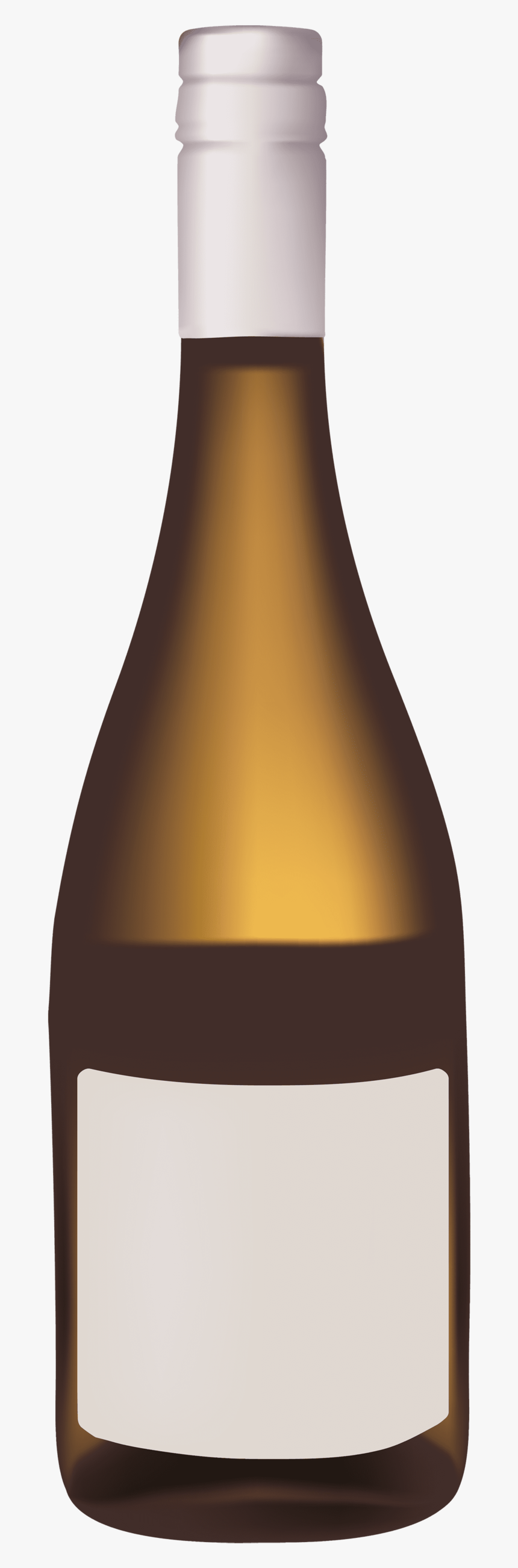 Gold Wine Bottle - Clip Art Wine Bottle Png, Transparent Png, Free Download