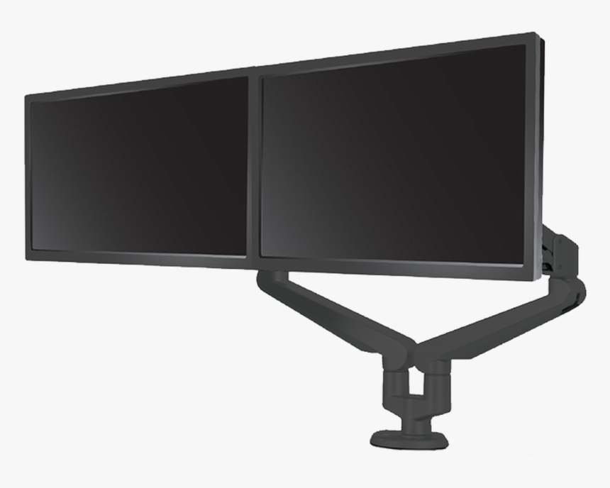 Esi Edge 2 Dual Flat Screen Monitor Arm - Led-backlit Lcd Display, HD Png Download, Free Download