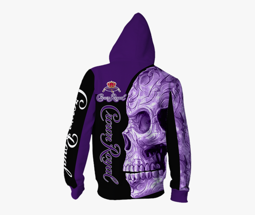 Crown Royal Skull 3d All Over Print Hoodie - Hoodie, HD Png Download, Free Download