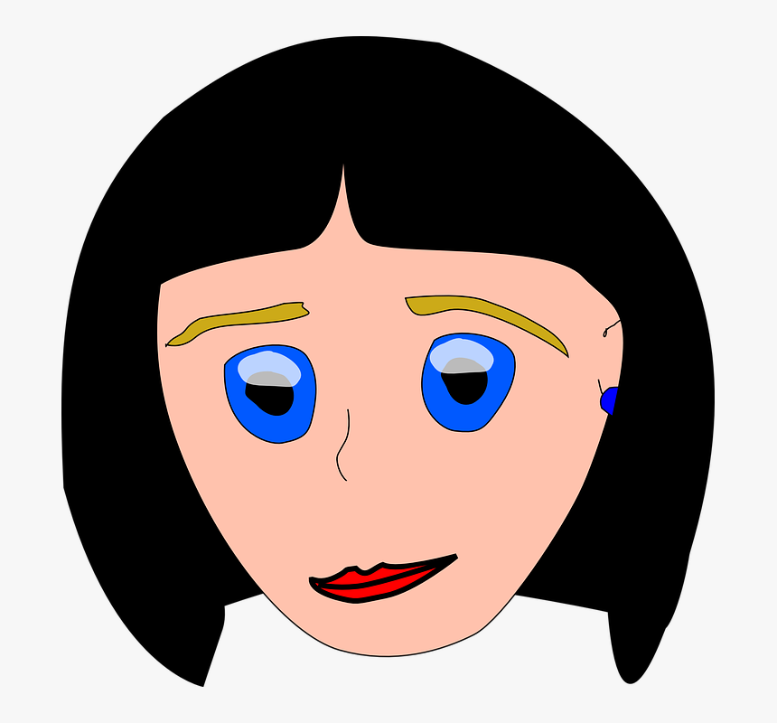 Hair Clipart Mom - Cartoons Mom Face, HD Png Download, Free Download