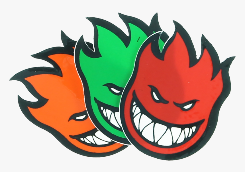 Spitfire Fireball Mini Decal 1" - Spitfire Skate Png, Transparent Png, Free Download