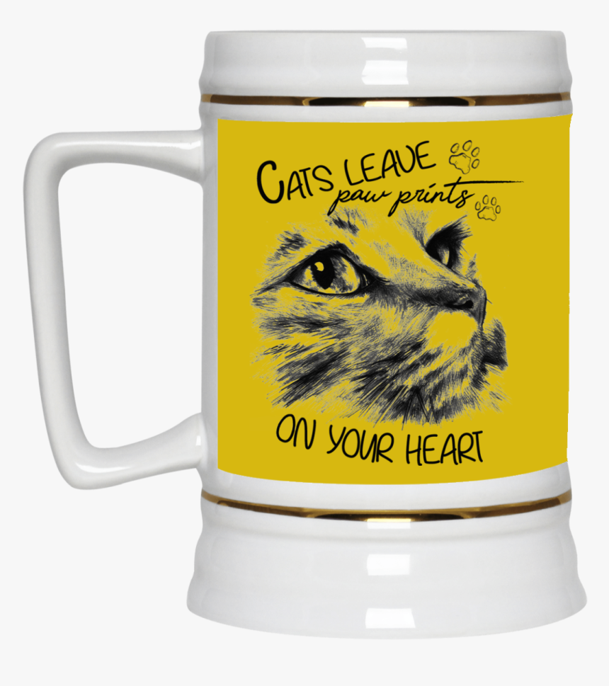 Cats Leave Paw Prints On Your Heart Cat Mug"
 Class= - Cat Face Tattoo Design, HD Png Download, Free Download
