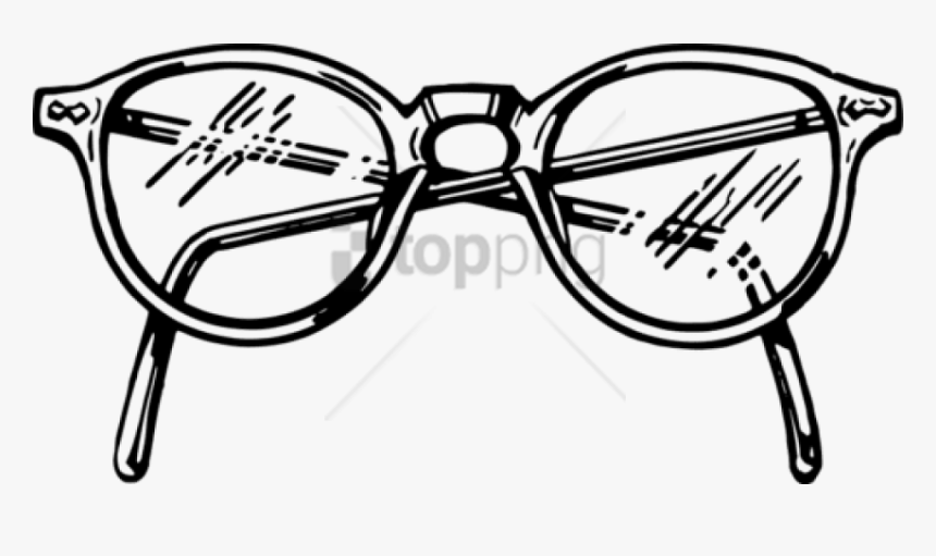 Free Png Download Eye Glasses Png Images Background - Spectacles Clipart Black And White, Transparent Png, Free Download