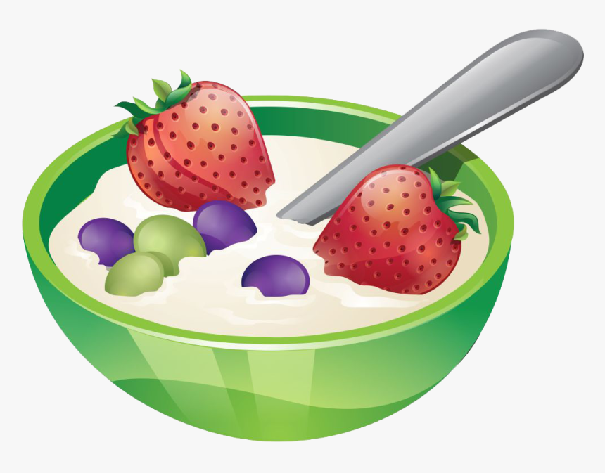 Porridge, Oatmeal Png - Cartoon Porridge And Fruit, Transparent Png, Free Download