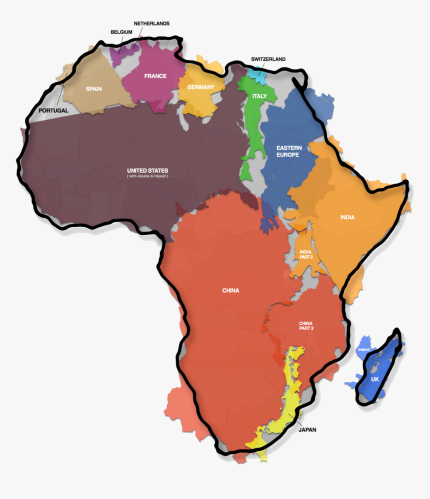 True Size Of Africa, HD Png Download, Free Download