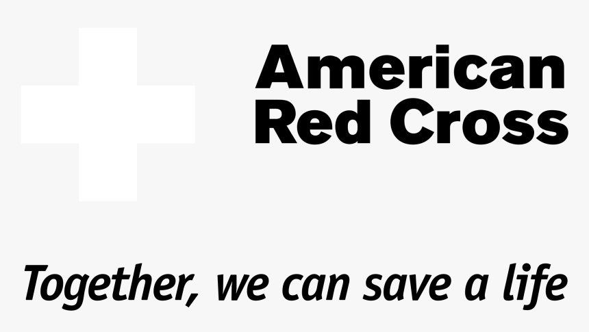 American Red Cross Logo Black And White - American Red Cross, HD Png Download, Free Download