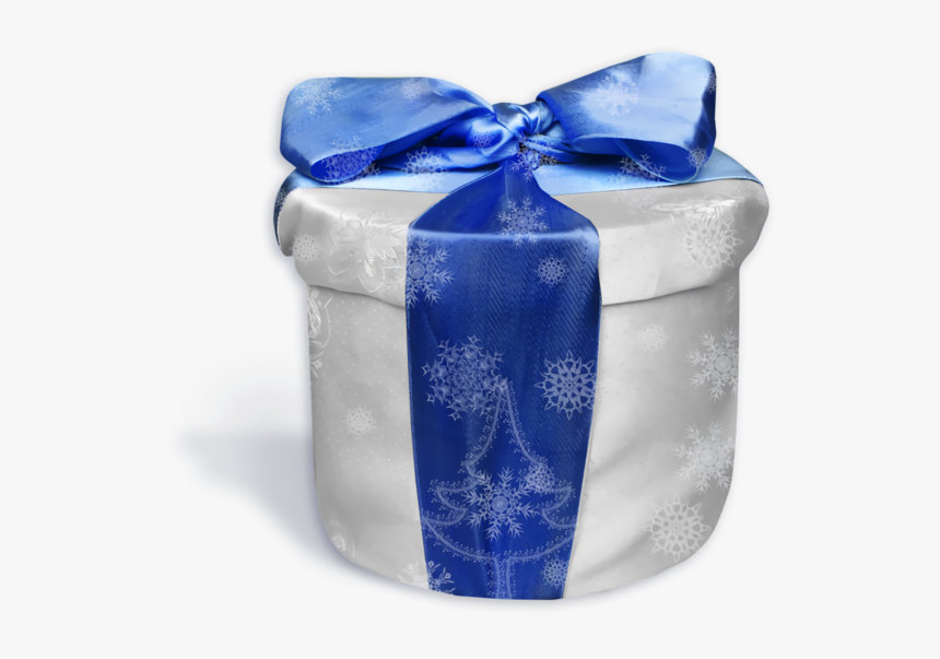Transparent Christmas Blue Cobalt Blue Ribbon For Christmas - Gift Wrapping, HD Png Download, Free Download