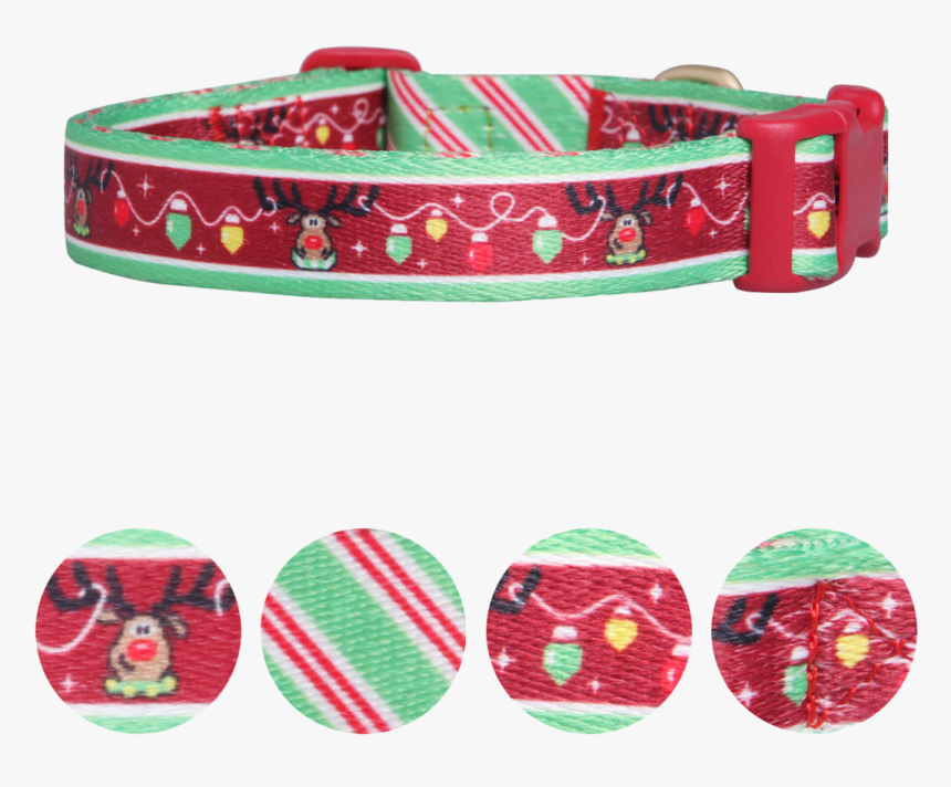 Cute Reindeer With Christmas Lights Festive Holiday - Dog Collar, HD Png Download, Free Download