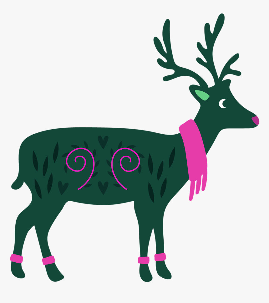 Cute Reindeer Png, Transparent Png, Free Download