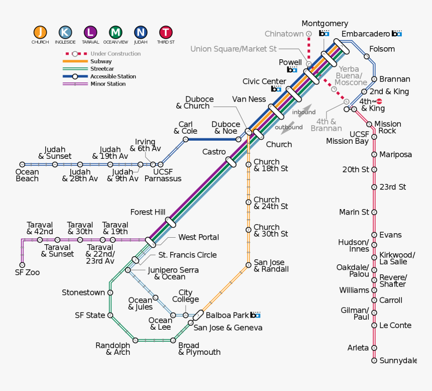 New Central Subway Muni Stations, HD Png Download, Free Download