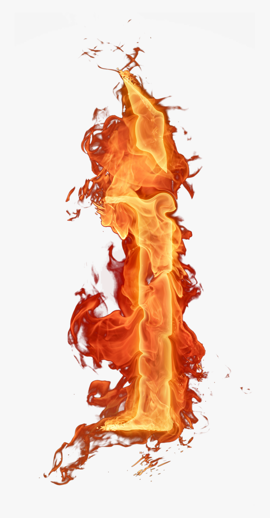 #fuego #fire #edeljuárez #letras - Fire Letter I Png, Transparent Png, Free Download