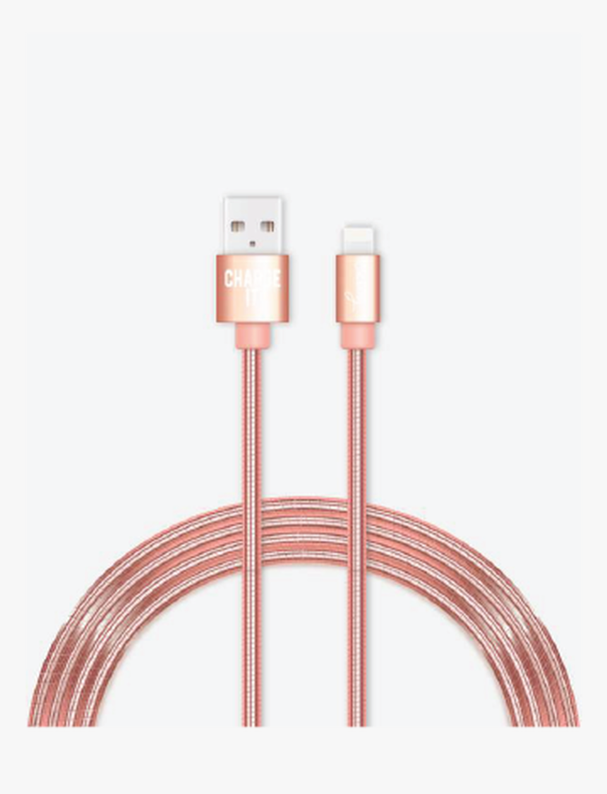 Iphone Cable For Charging In Rose Gold 6ft - Lightning, HD Png Download, Free Download