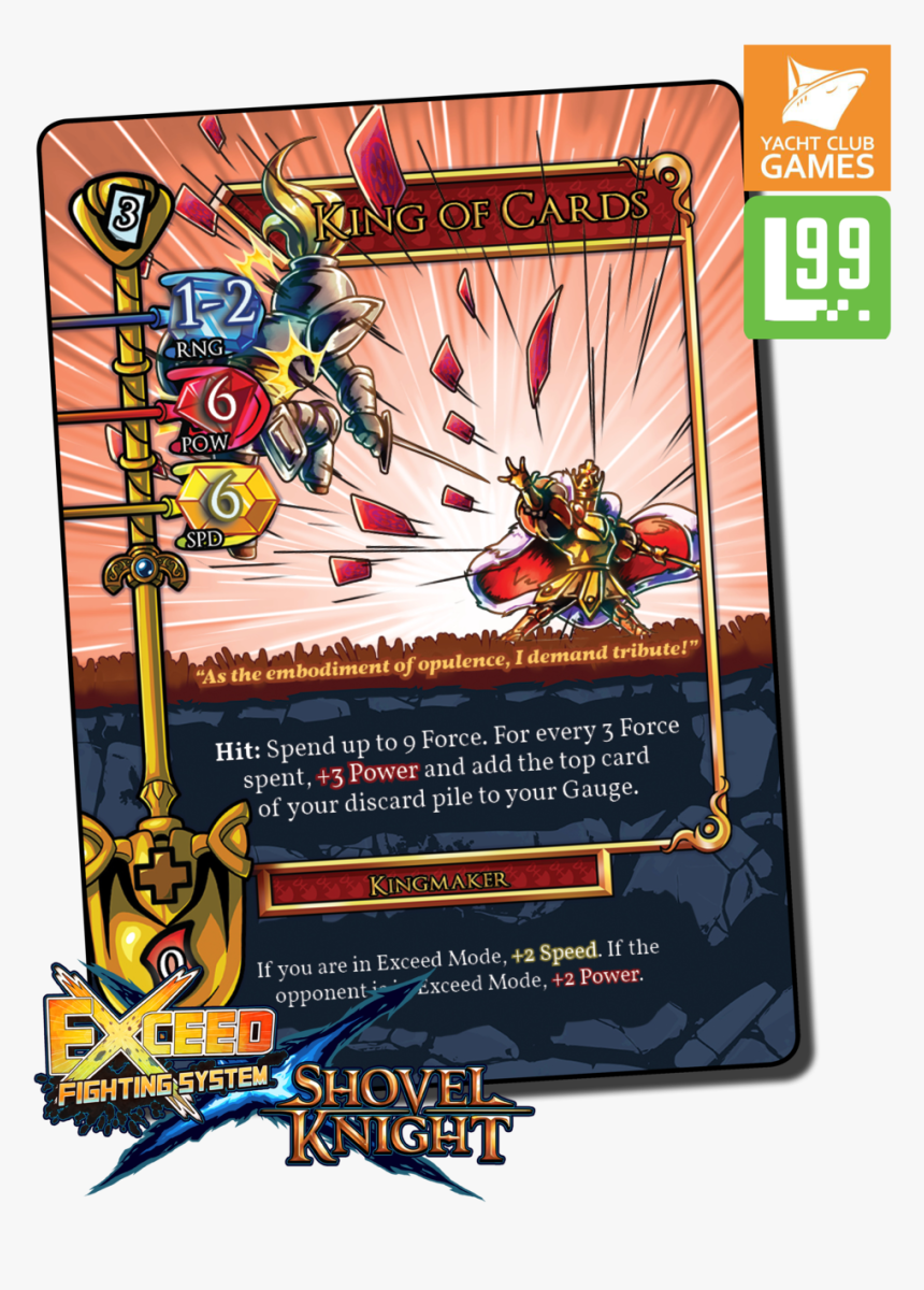 Exceed Card Previews - Exceed Fighting System Shovel Knight, HD Png Download, Free Download