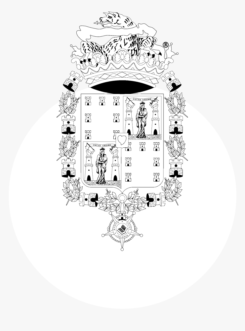 F C Porto Logo Black And White - Illustration, HD Png Download, Free Download